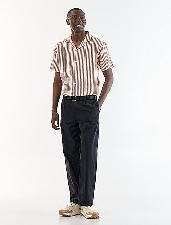Camicia a maniche corte in maglia fantasia