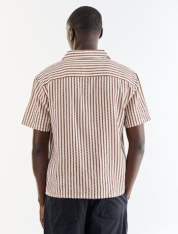 Camicia a maniche corte in maglia fantasia