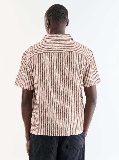 Camicia a maniche corte in maglia fantasia - Kiabi