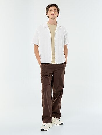 Camicia a maniche corte in maglia fantasia