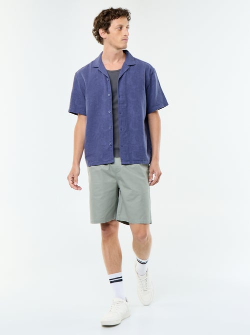 Camicia a maniche corte in maglia fantasia - Kiabi