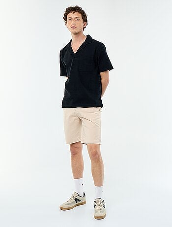 Camicia a maniche corte in maglia fantasia