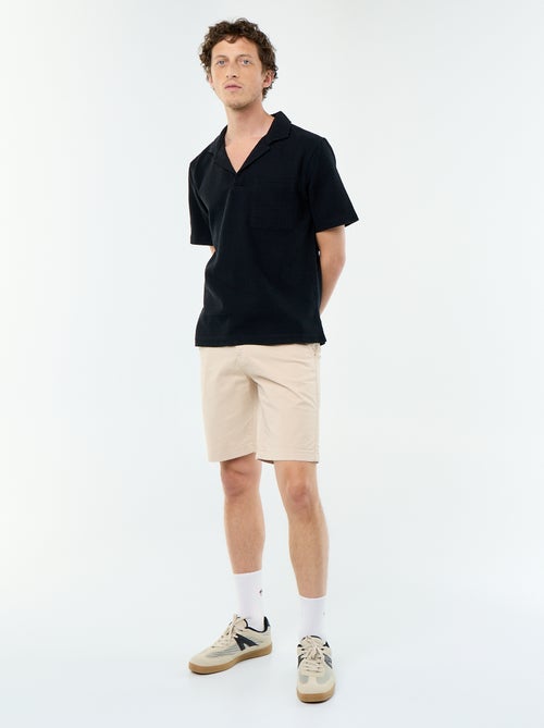 Camicia a maniche corte in maglia fantasia - Kiabi