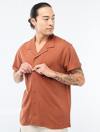 Camicia a maniche corte in maglia