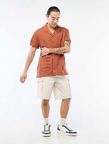 Camicia a maniche corte in maglia