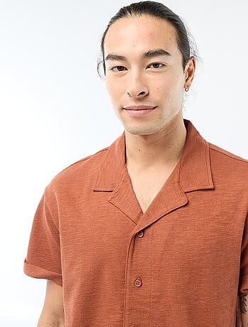 Camicia a maniche corte in maglia