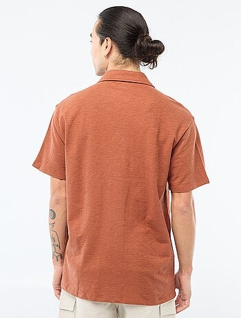 Camicia a maniche corte in maglia