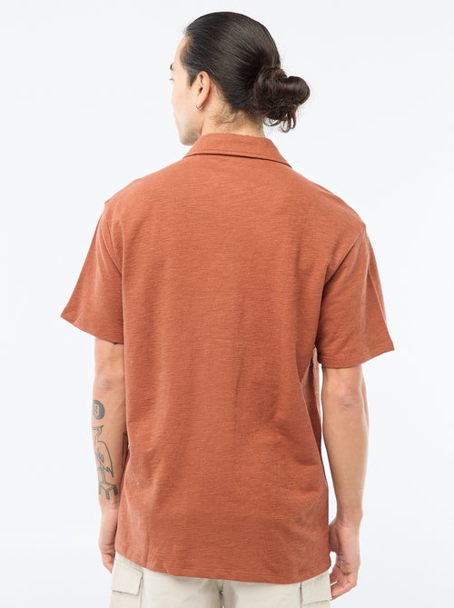 Camicia a maniche corte in maglia - Kiabi