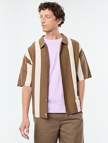 Camicia a maniche corte in maglia
