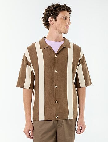 Camicia a maniche corte in maglia