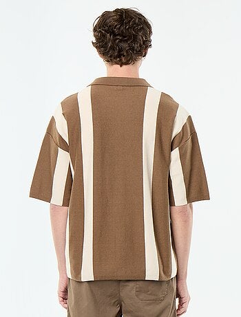 Camicia a maniche corte in maglia