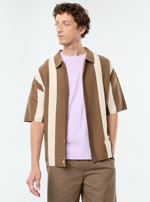 Camicia a maniche corte in maglia - Kiabi