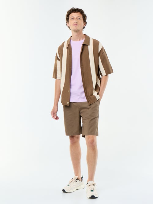 Camicia a maniche corte in maglia - Kiabi