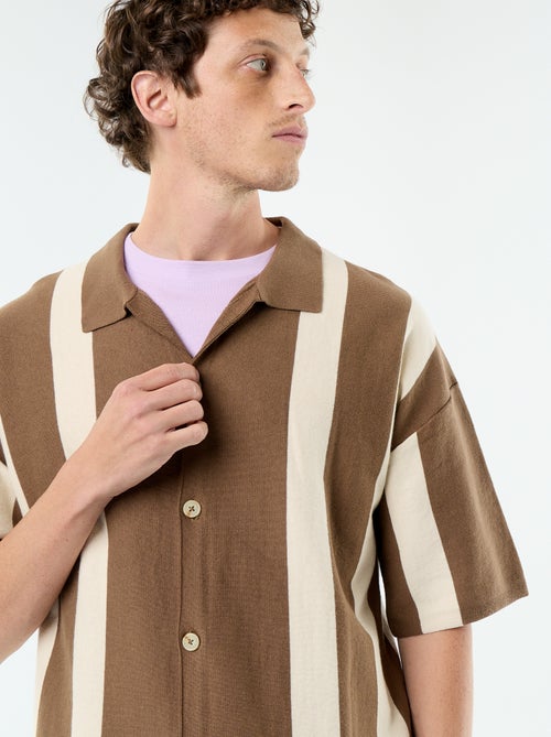 Camicia a maniche corte in maglia - Kiabi