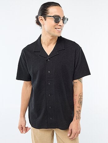 Camicia a maniche corte in maglia