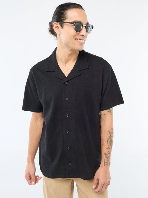 Camicia a maniche corte in maglia - Kiabi