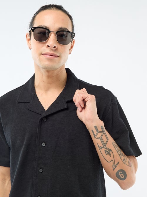 Camicia a maniche corte in maglia - Kiabi