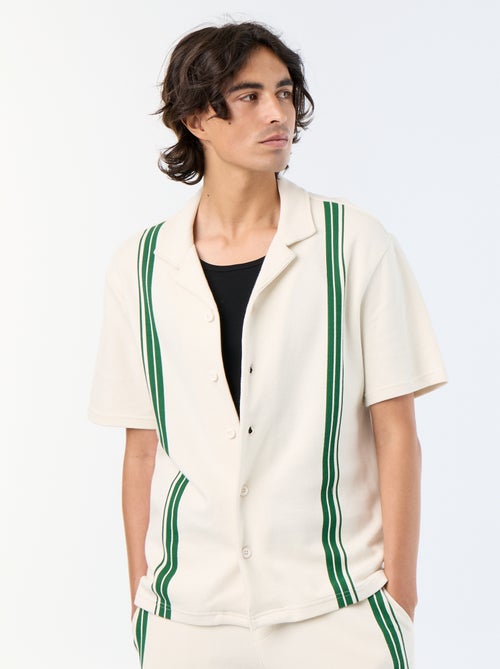 Camicia a maniche corte in maglia pesante - Kiabi