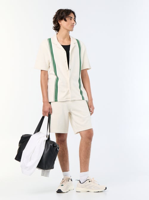 Camicia a maniche corte in maglia pesante - Kiabi
