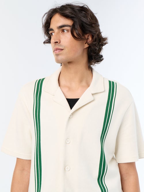 Camicia a maniche corte in maglia pesante - Kiabi