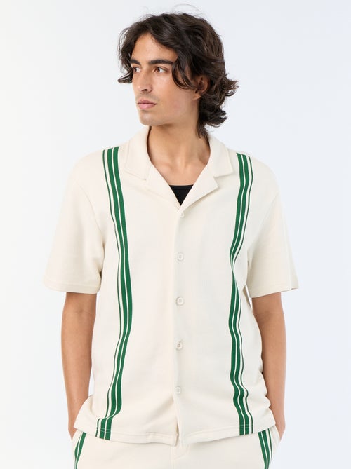 Camicia a maniche corte in maglia pesante - Kiabi