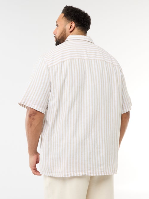 Camicia a maniche corte in misto lino - Kiabi
