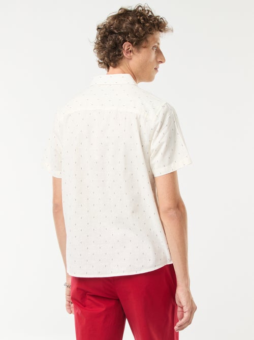 Camicia a maniche corte in misto lino - Kiabi