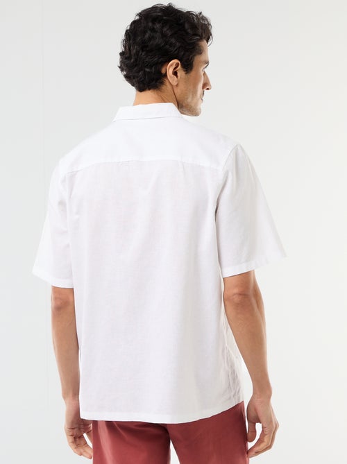 Camicia a maniche corte in misto lino - Kiabi