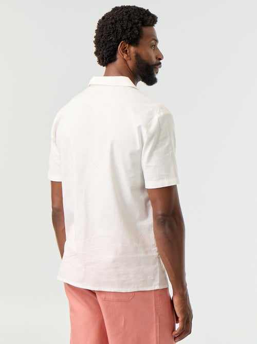 Camicia a maniche corte in misto lino - Kiabi Camicia a maniche corte in misto lino - Kiabi