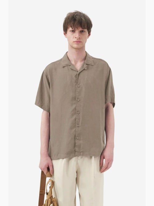 Camicia a maniche corte in misto lino con chiusura a bottoni giesto - Kiabi Camicia a maniche corte in misto lino con chiusura a bottoni giesto - Kiabi