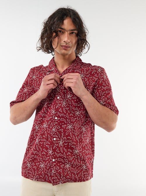 Camicia a maniche corte in misto lino - Kiabi