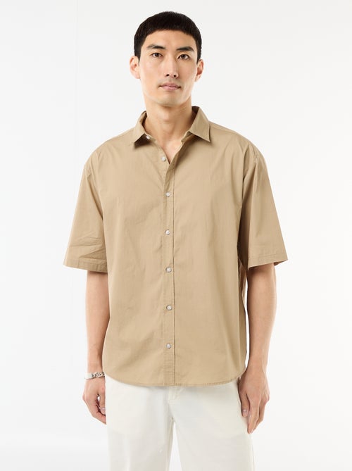 Camicia a maniche corte in popeline - Kiabi