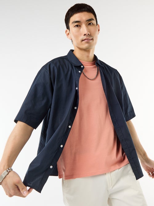 Camicia a maniche corte in popeline - Kiabi