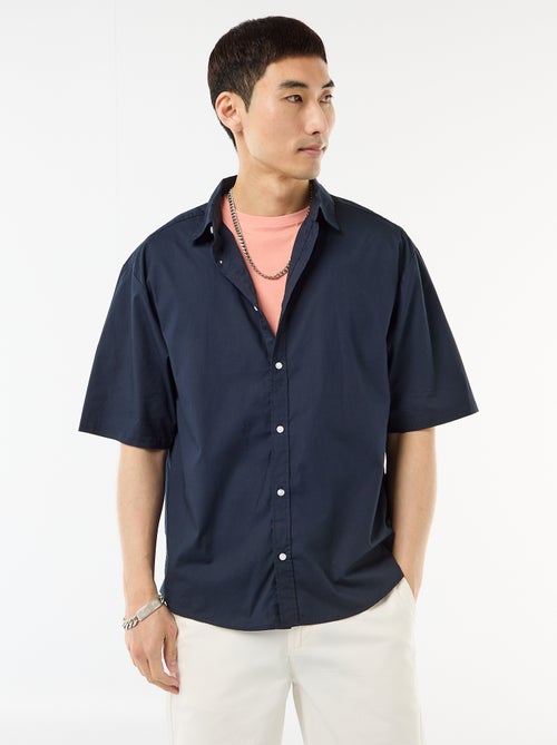 Camicia a maniche corte in popeline - Kiabi
