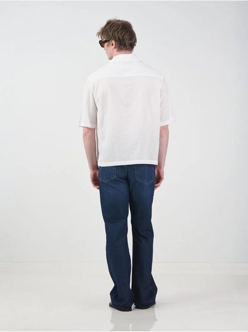 Camicia a maniche corte in popeline di cotone da uomo giesto - Kiabi Camicia a maniche corte in popeline di cotone da uomo giesto - Kiabi