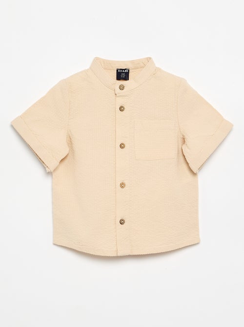 Camicia a maniche corte in seersucker - Kiabi