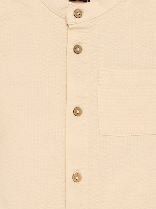 Camicia a maniche corte in seersucker - Kiabi