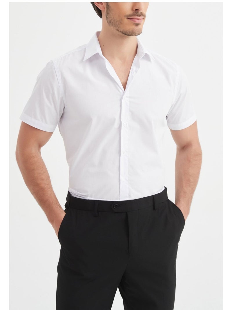 Camicia a maniche corte Kebello Bianco - Kiabi