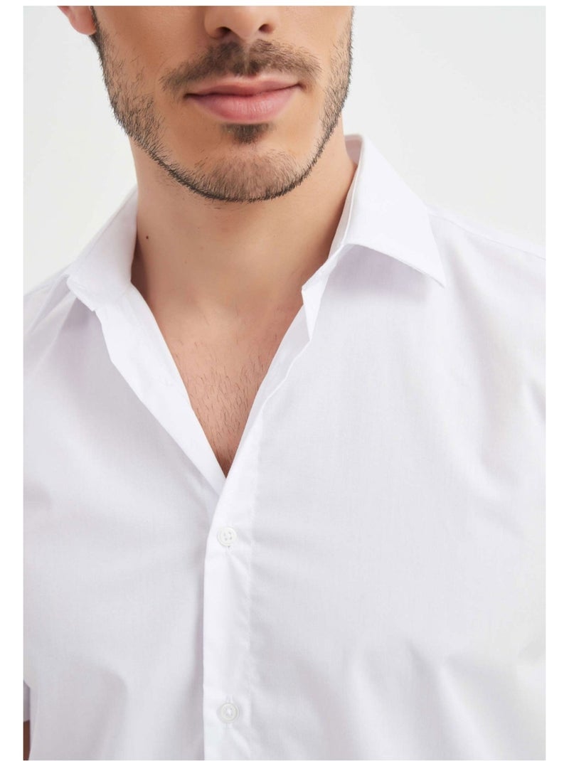 Camicia a maniche corte Kebello Bianco - Kiabi