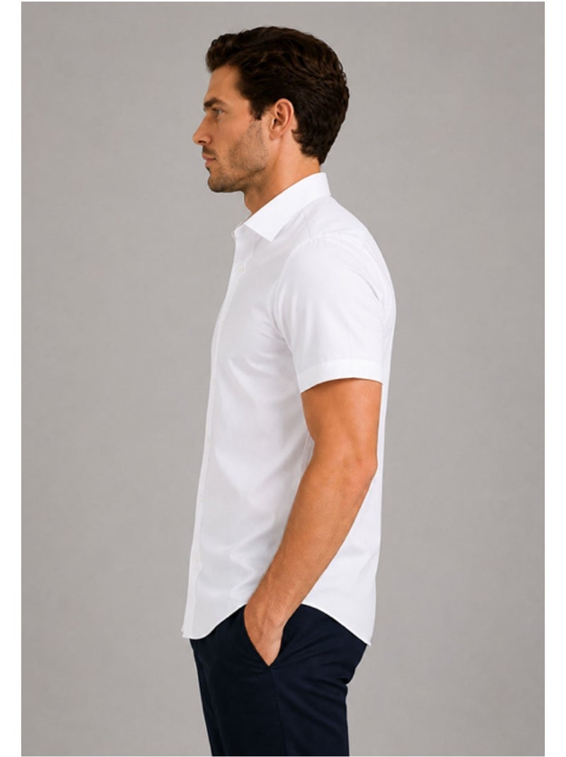 Camicia a maniche corte Kebello Bianco - Kiabi