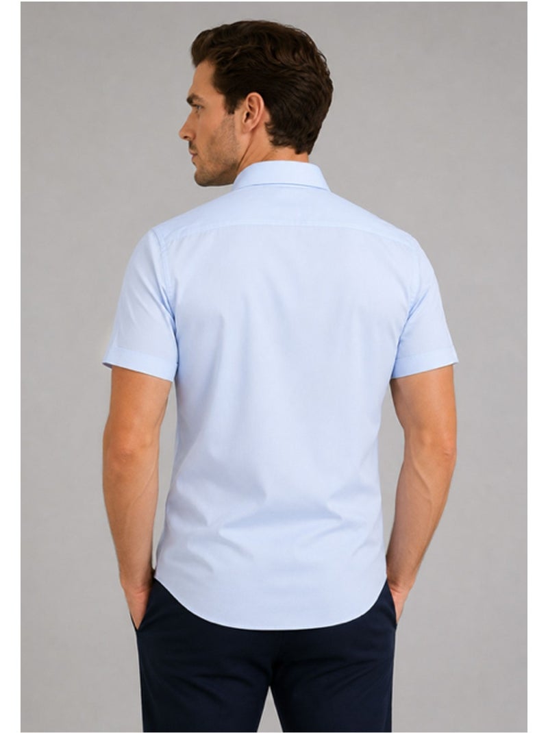 Camicia a maniche corte Kebello Blu cielo - Kiabi