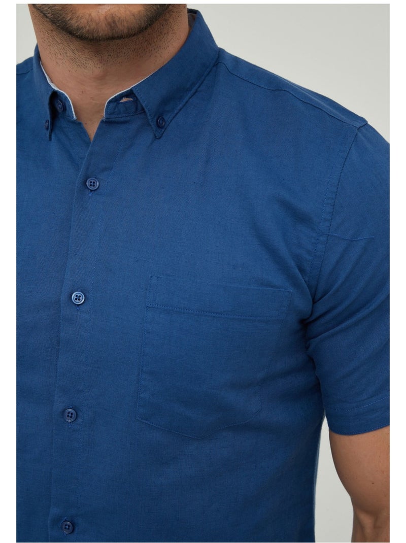 Camicia a maniche corte Kebello Blu - Kiabi