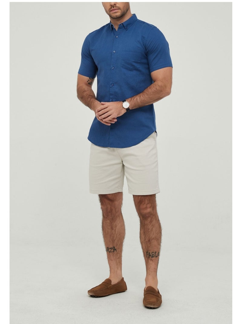 Camicia a maniche corte Kebello Blu - Kiabi