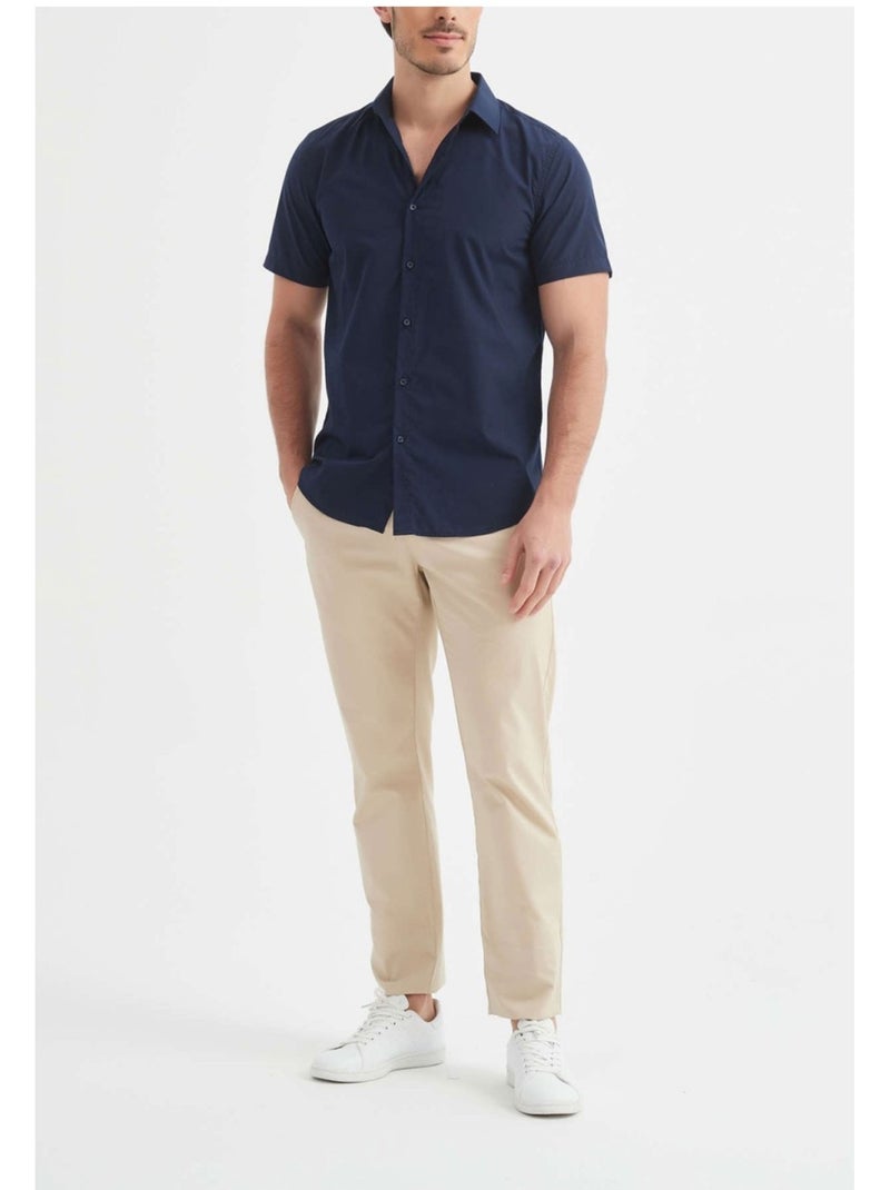 Camicia a maniche corte Kebello Blu marino - Kiabi