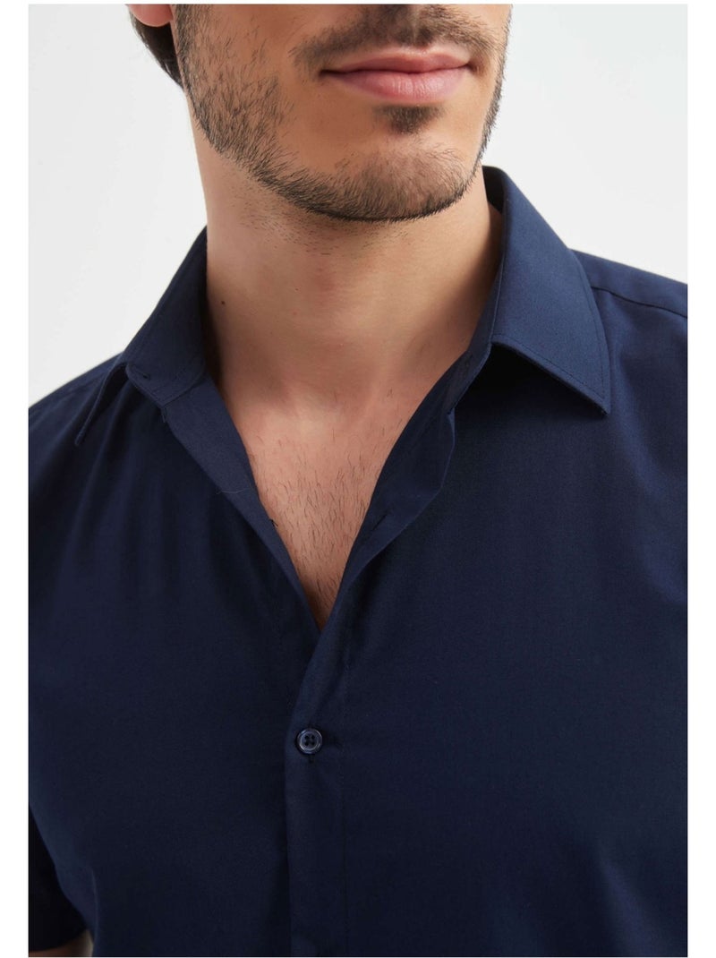 Camicia a maniche corte Kebello Blu marino - Kiabi