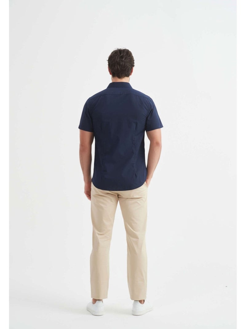 Camicia a maniche corte Kebello Blu marino - Kiabi