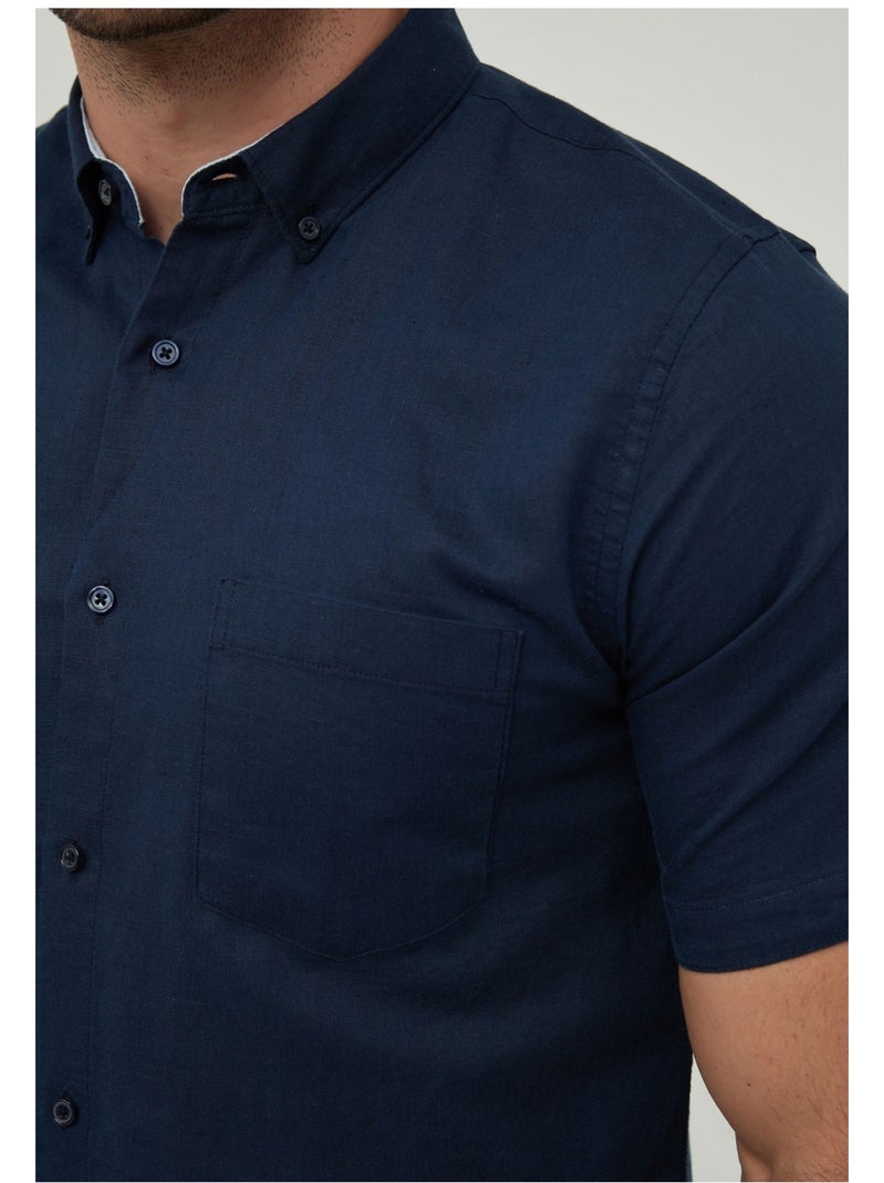 Camicia a maniche corte Kebello Blu marino - Kiabi