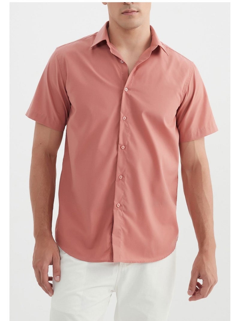 Camicia a maniche corte Kebello Rosa - Kiabi