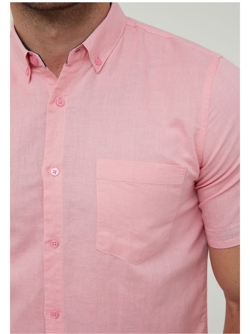 Camicia a maniche corte Kebello Rosa - Kiabi
