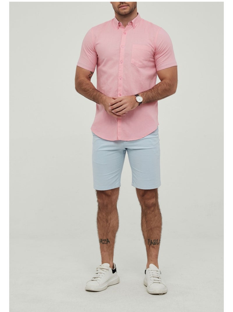 Camicia a maniche corte Kebello Rosa - Kiabi